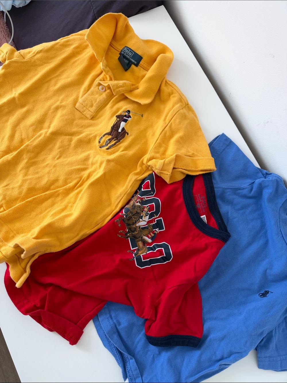 Ralph Lauren Yellow, Red & Blue Kids Polo and Tees Set